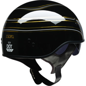 Z1R Vagrant Half Shell Helmet Varsity Black/Gold