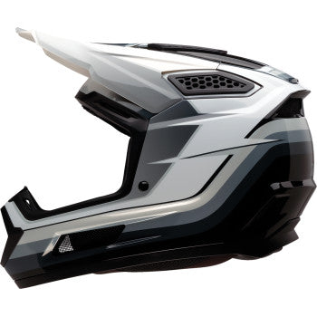 Z1R Dirt Maxx Vortex Off Road Helmet Black/White/Gray