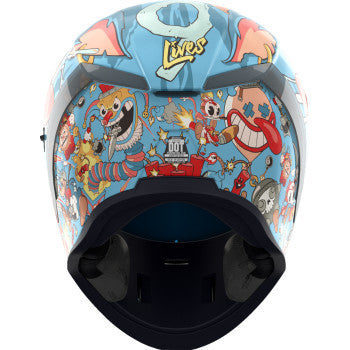 Icon Airform Full Face Helmet 9 Lives Blue