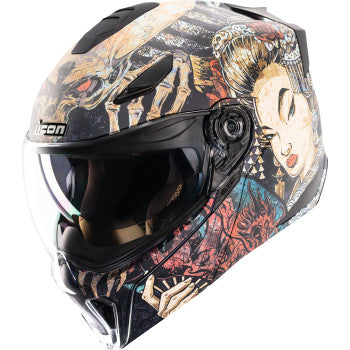 Icon Threshold Bluetooth Helmet Odokuro Black HelmLink