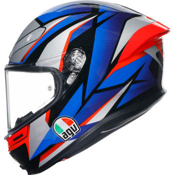 AGV K6 S Full Face Helmet Slashcut  Black/Blue/Red