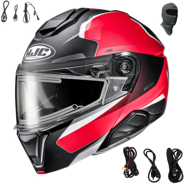 HJC i91 Modular Snow Helmet Felio MC-1SF Electric Shield
