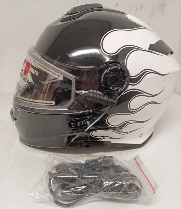 Z1R Solaris 2.0 Modular Snow Helmet  Flame Black White Electric Shield