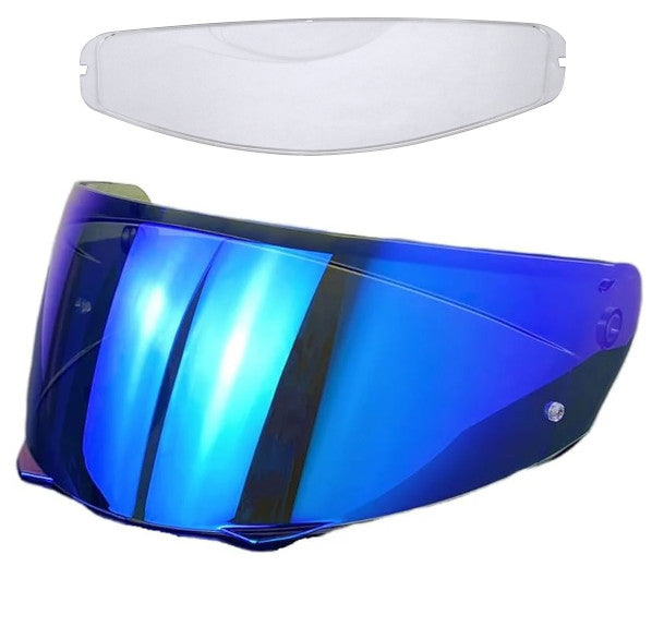 fits Harley Davidson H35 Pinlock Shield Blue Mirror and Insert