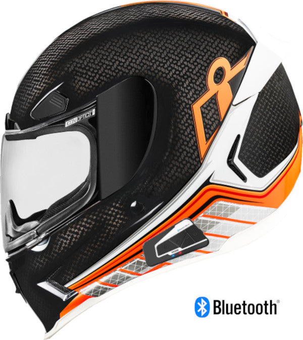 Icon Airframe Pro Bluetooth Helmet Carbon Hyperstrike Red