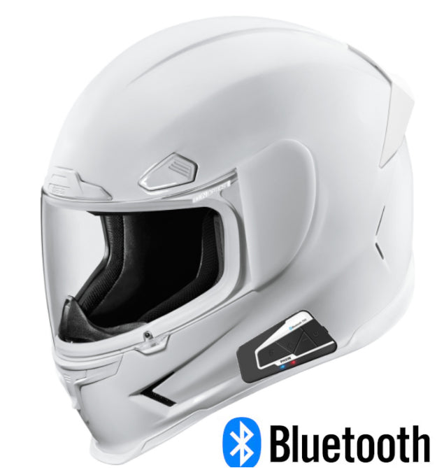 Icon Airframe Pro Bluetooth Helmet Gloss White