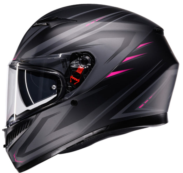 AGV K3 Full Face Helmet Syth Matte Black/Pink