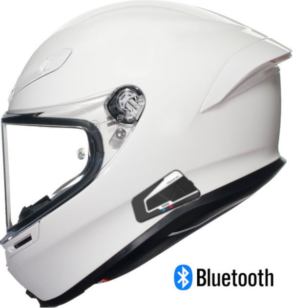AGV K6 S Full Face Bluetooth Helmet Gloss White