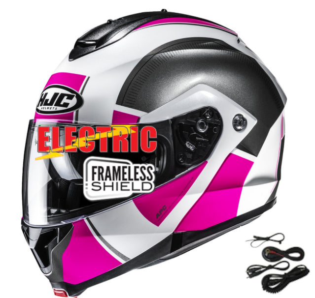 HJC C91 Modular Snow Helmet JYN Graphic MC8 Electric Shield and Cord