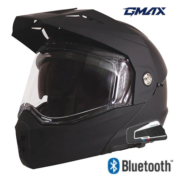 Gmax MD-74 Modular Bluetooth Helmet Matte Black