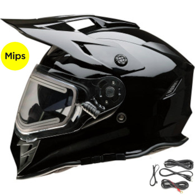 Z1R Range Dual Sport Snow Helmet Electric Shield MIPS Gloss Black