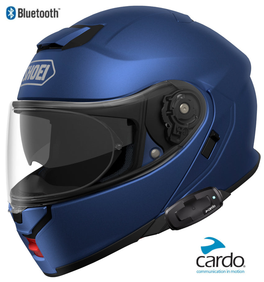 shoei bluetooth motorcycle helmets Neotec 3 Modular Helmet Large Matte Blue COLOR:Chief Gloss Candy Red Bakcou eBikes Partners With absorbent shell and multi Vortex