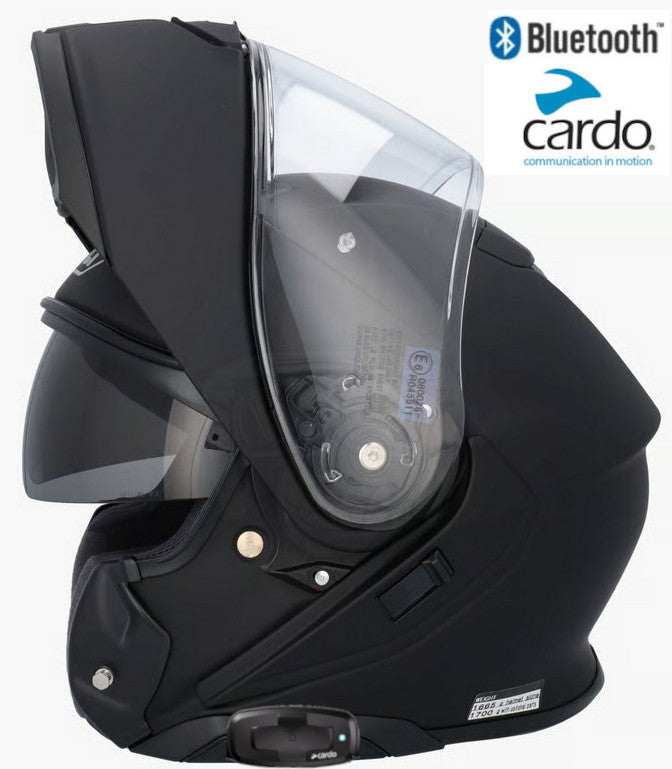 Shoei Neotec 3 Bluetooth Helmet Matte Black Card Pack Talk S