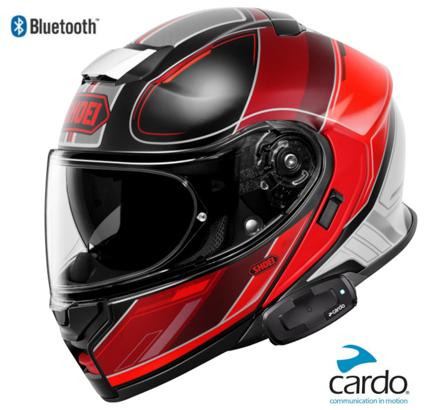 Shoei Neotec 3 Bluetooth Helmet Sharpen TC-1 Cardo Packtalk S