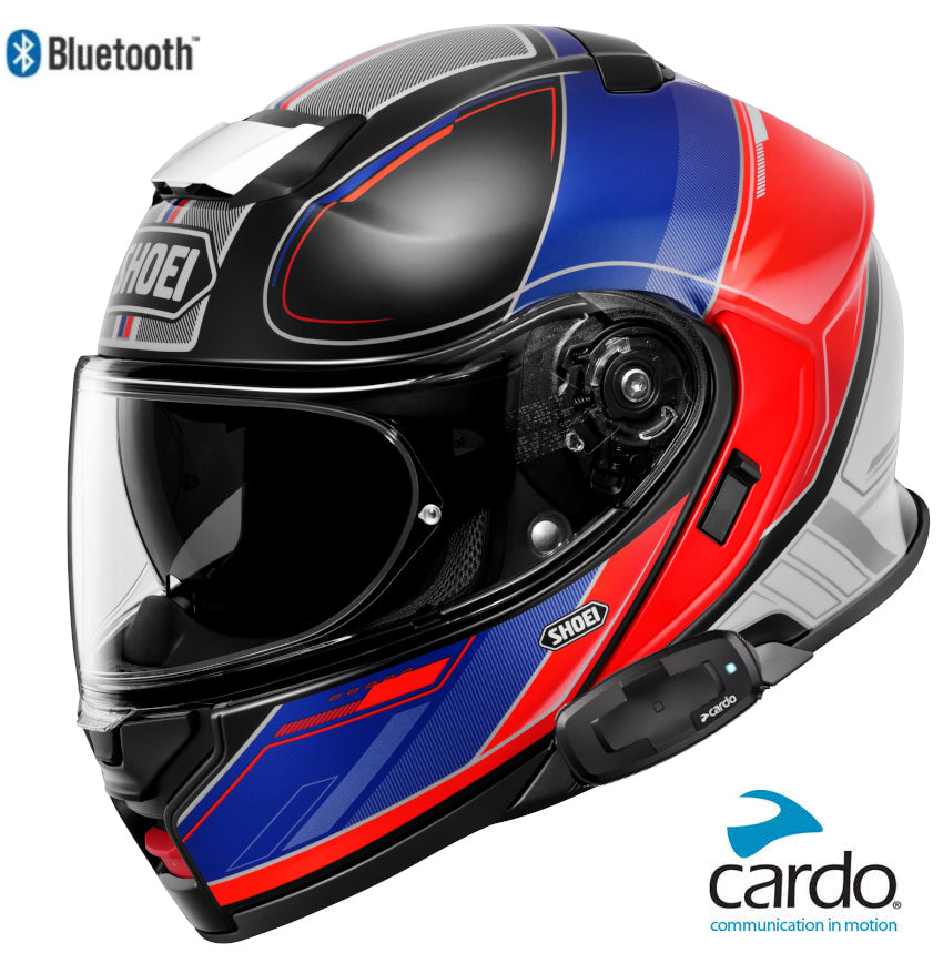 Shoei Neotec 3 Bluetooth Helmet Sharpen TC-10 Cardo Packtalk S