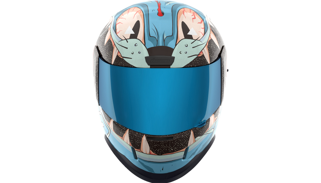 Icon Airform Full Face Helmet 9 Lives Blue