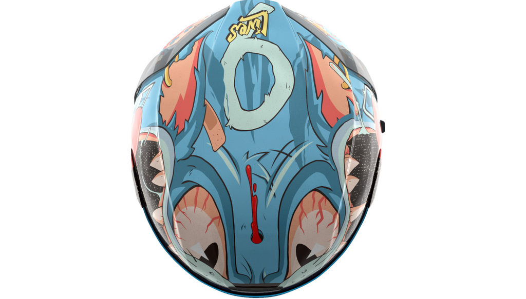 Icon Airform Full Face Helmet 9 Lives Blue