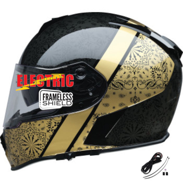 Z1R Warrant Full Face Snow Helmet Pac Gold Electric Shield