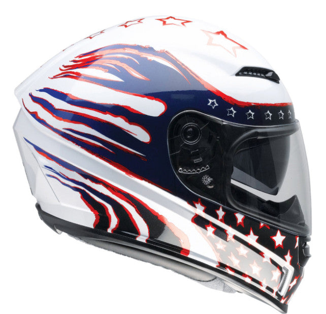 Z1R Jackal Full Face Bluetooh Helmet Patriot Red/White/Blue