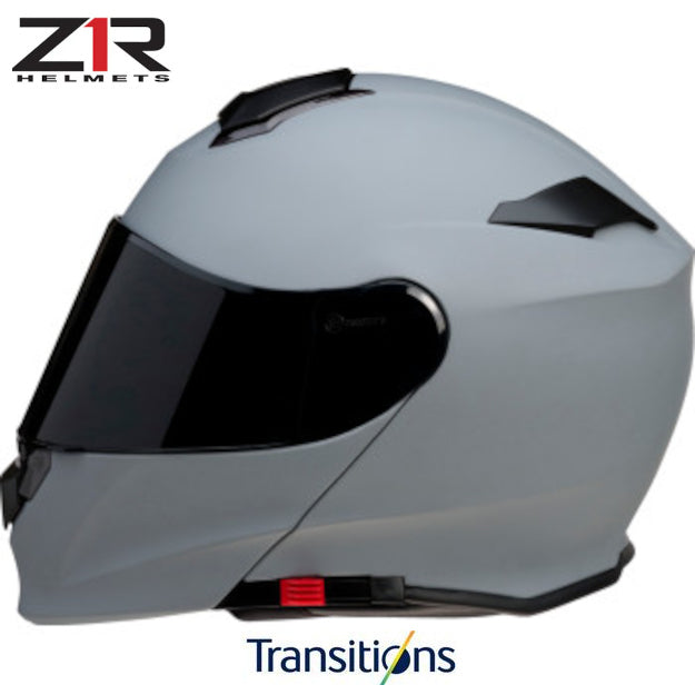 Z1R Solaris Helmet Smoke Primer Gray Photochromic Shield