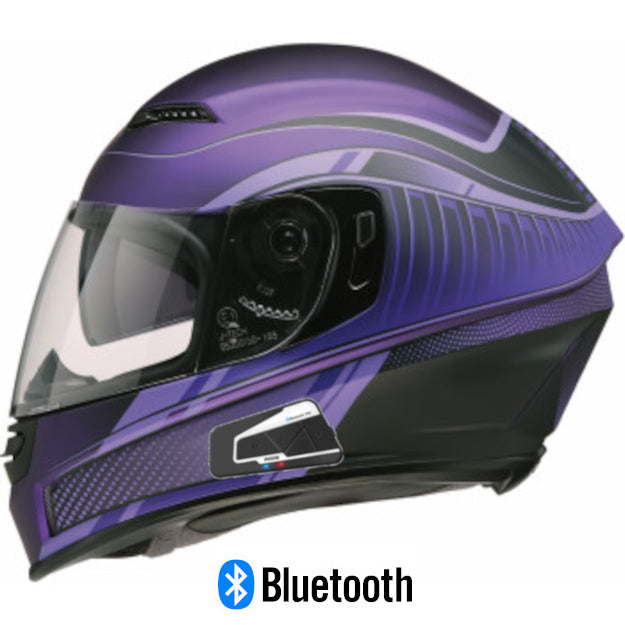 Z1R Jackal Full Face Bluetooth Helmet Dark Matter Purple – HelmetCountry.com