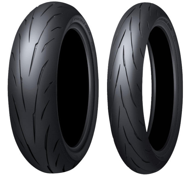 Dunlop Sportmax Q5A Sport Front And Rear Motorcycle Tire Set- 120/70ZR17 and 180/55ZR17