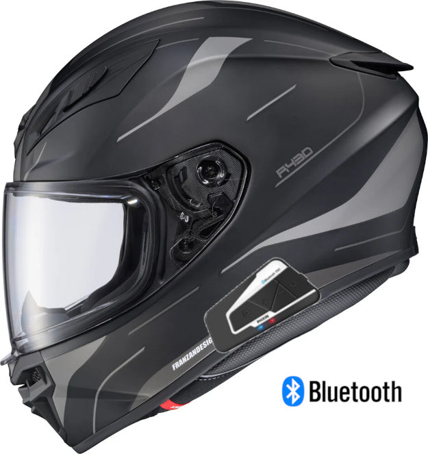 Scorpion EXO-R430 Full Face Bluetooth Helmet Cutlass Phantom ...