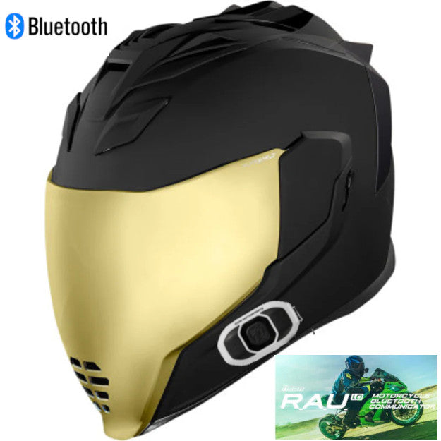 Icon Airflite Peace Keeper RAU Bluetooth Helmet Black