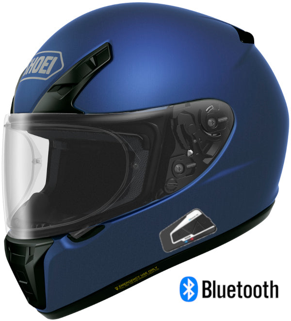 Shoei RF-SR Full Face Bluetooth Helmet Matte Blue