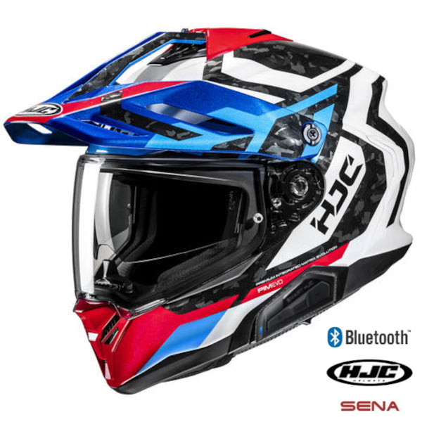 HJC RPHA 60 Bluetooth Helmet Dakar MC-21 21b Installed