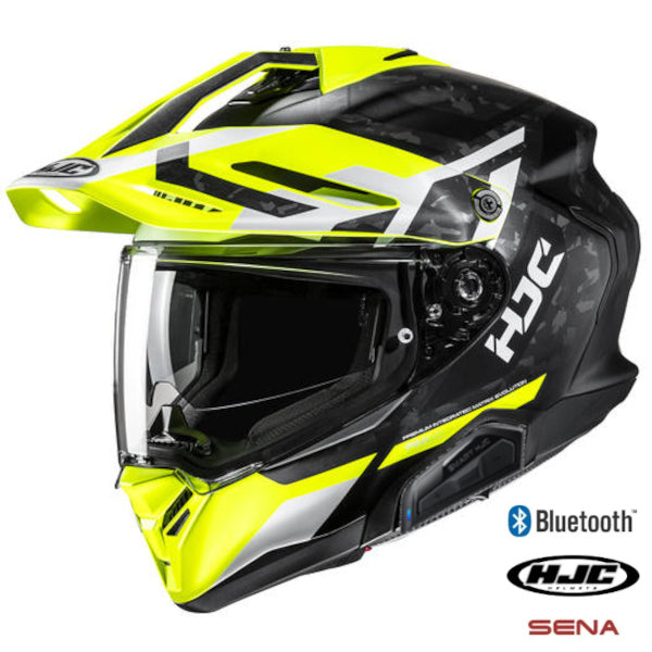 HJC RPHA 60 Bluetooth Helmet Dakar MC-3H 11b Installed