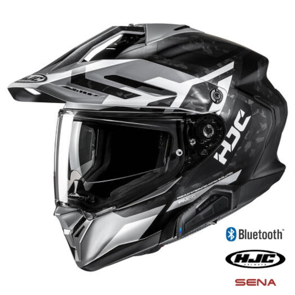 HJC RPHA 60 Bluetooth Helmet Dakar MC-5SF 21b Installed