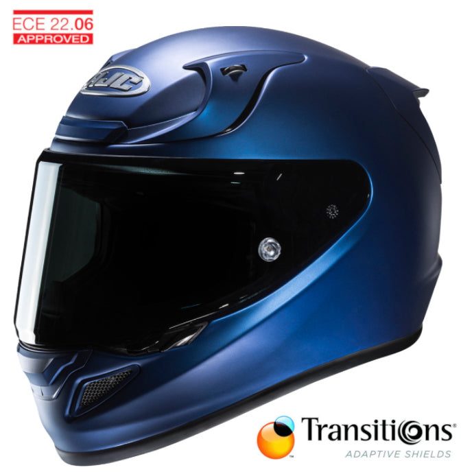 HJC RPHA 12 Helmet Matte Blue Photochromic Shield