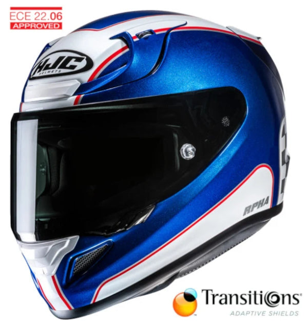 HJC RPHA 12N Helmet Respon MC2 Photochromic Shield