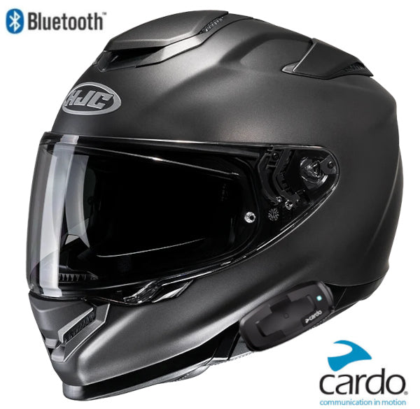 HJC RPHA 71 Bluetooth Helmet Titanium Cardo