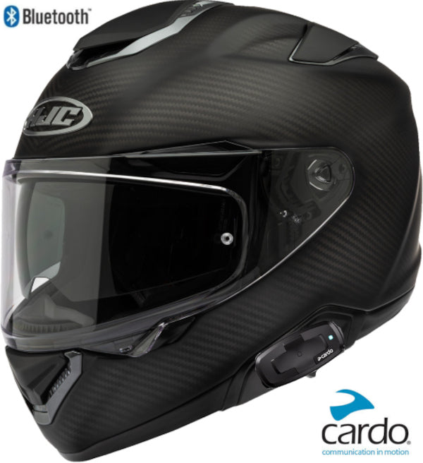 HJC RPHA 72 Bluetooth Helmet Matte Carbon Cardo Spirit