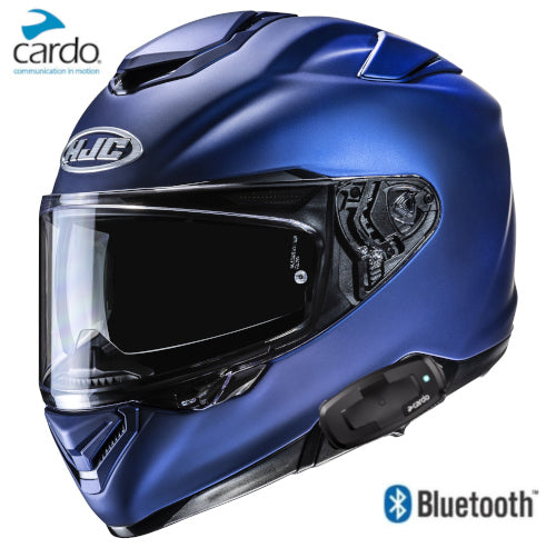 HJC RPHA 72 Bluetooth Helmet Matte Blue Cardo Pack Talk S