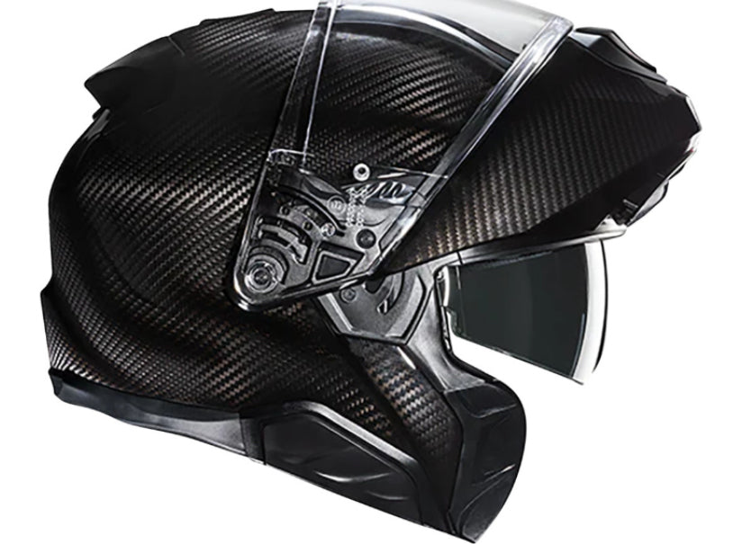 HJC RPHA 91 Modular Bluetooth Helmet Carbon 21b Installed
