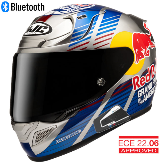 HJC RPHA 12N Bluetooth HelmetRed  Bull Austin GP II
