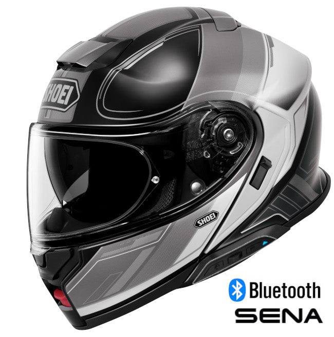 Shoei Neotec 3 Modular Bluetooth Helmet Sharpen TC-5 SRL 3 Installed
