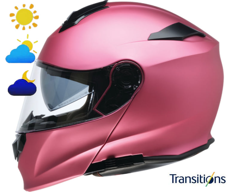Z1R Solaris 2.0 Modular Helmet Satin Pink Photochromic Shield