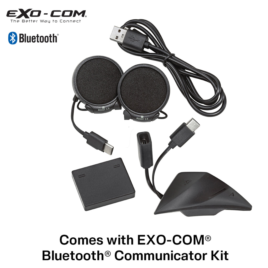 bluetooth speacker for scorpion helmet Scorpion EXO-AT960 Dual Sport Modular Helmet Matte Black EXO-Com Kit