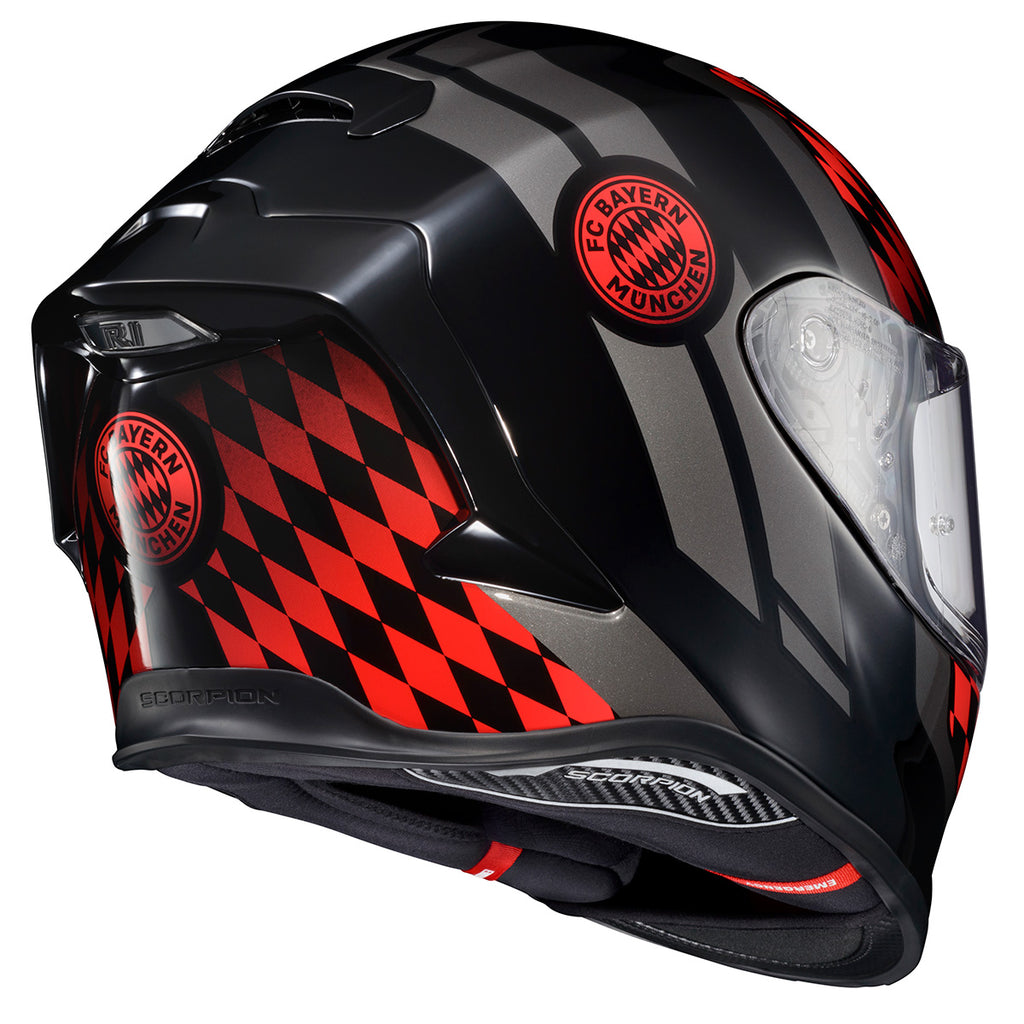 bayern munich sport bike helmet Milwaukee Helmets MPH9820DOT Flat Black Ominous Dual Advanced Motorcycle Modular Biker A natural first step towards racing for the seasoned cyclist Scorpion EXO-R1 EVO Air FC