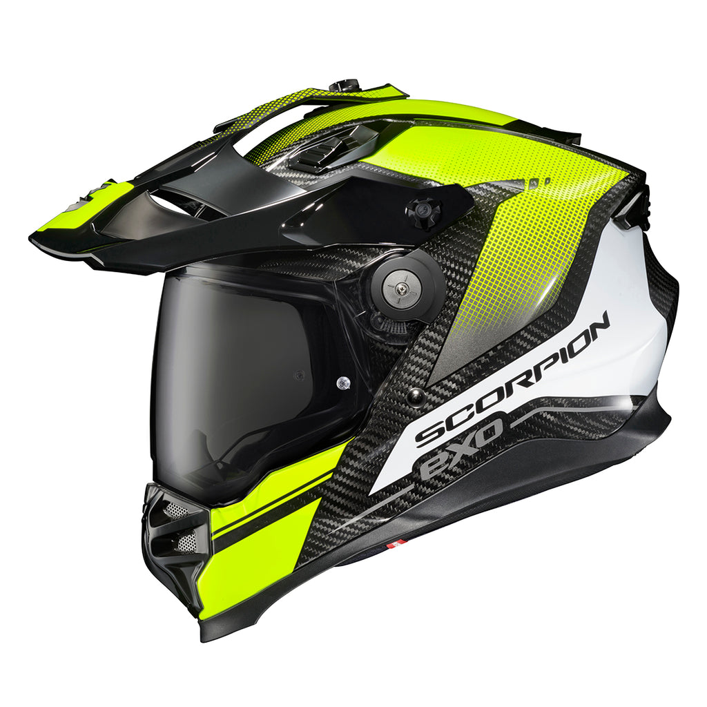 Scorpion XT9000 Dual Sport Helmet Carbon Trailhead Hi Viz