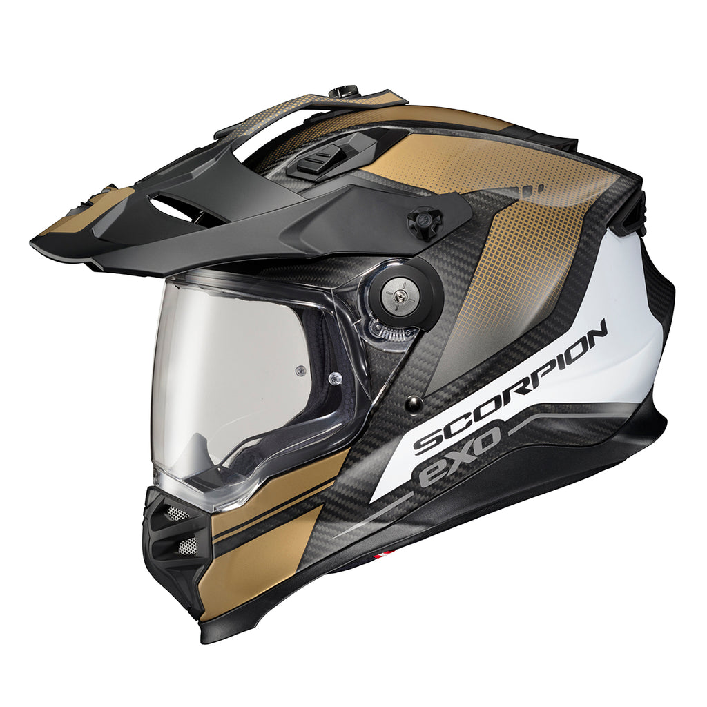 Scorpion XT9000 Dual Sport Helmet Carbon Trailhead Matte Gold