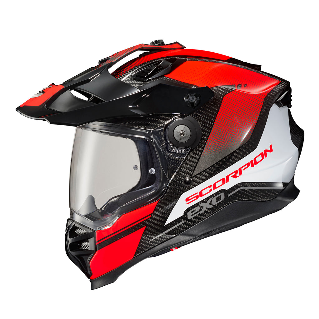 Scorpion XT9000 Dual Sport Helmet Carbon Trailhead Red