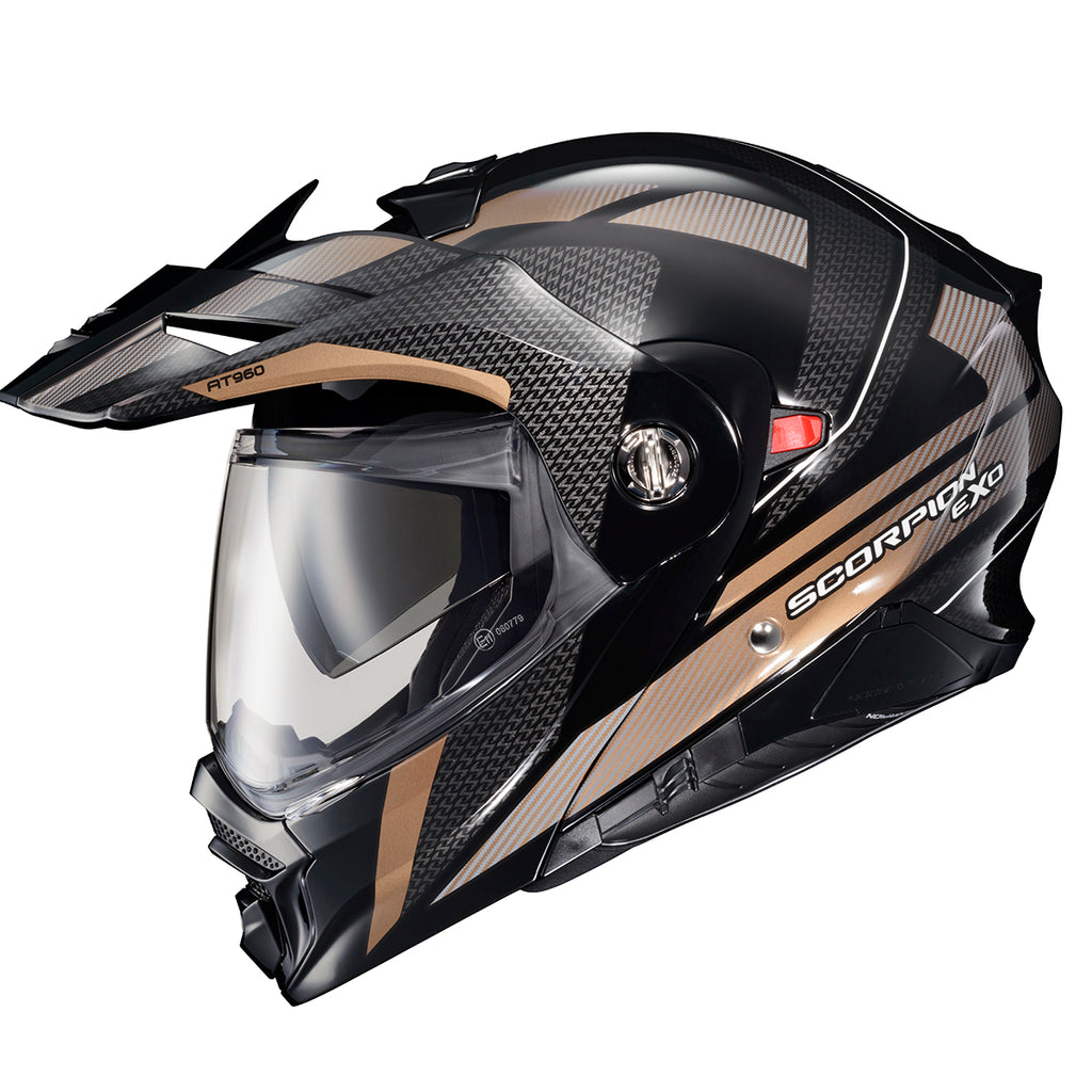 Scorpion EXO-AT960 Dual Sport Modular Helmet Hicks Black Gold