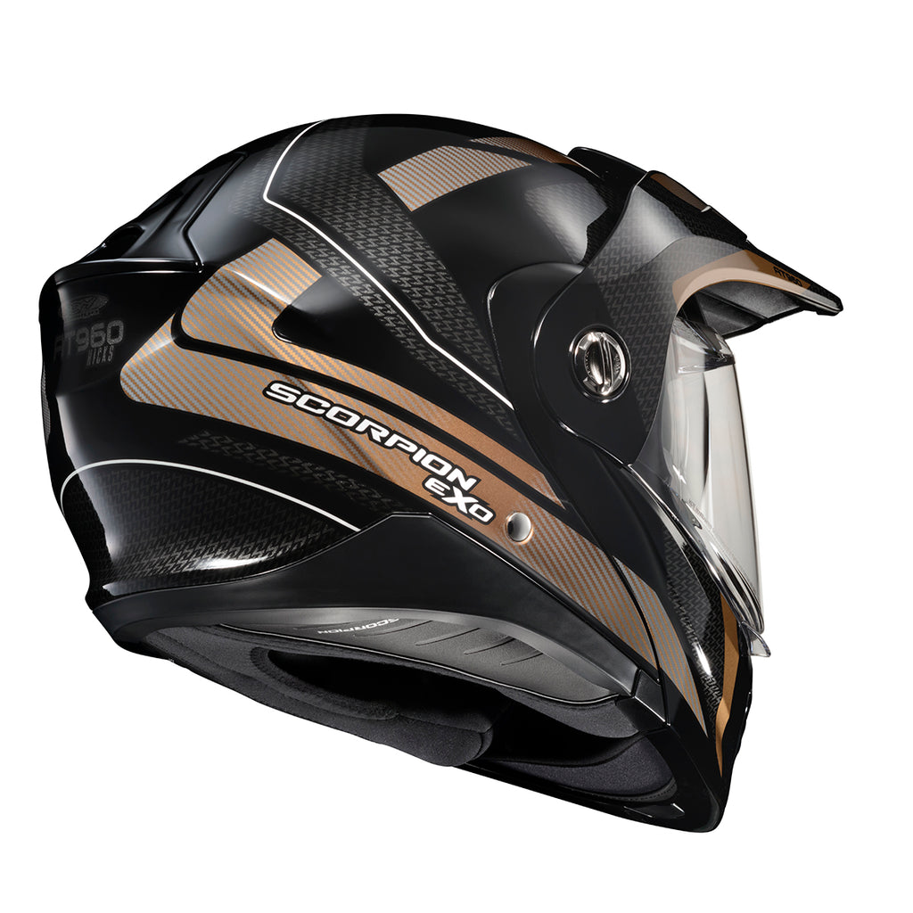 Scorpion EXO-AT960 Dual Sport Modular Helmet Hicks Black Gold