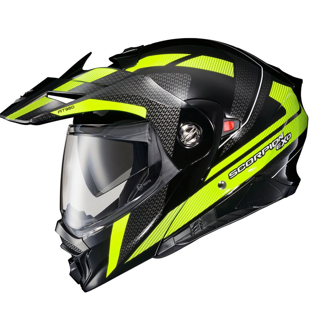 Scorpion EXO-AT960 Dual Sport Modular Helmet Hicks Black Hi Vis