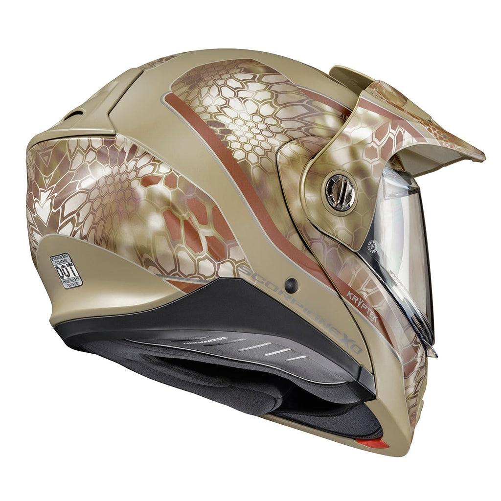 Scorpion EXO-AT960 Dual Sport Helmet Kryptek Highlander EXO-Com Kit